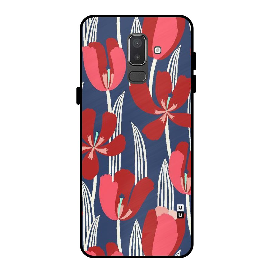 Artistic Tulips Metal Back Case for Galaxy On8 (2018)