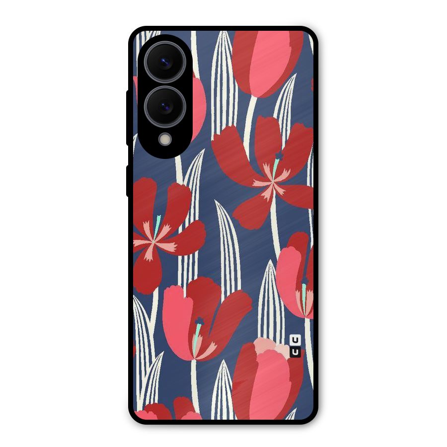 Artistic Tulips Metal Back Case for Galaxy S25 Edge