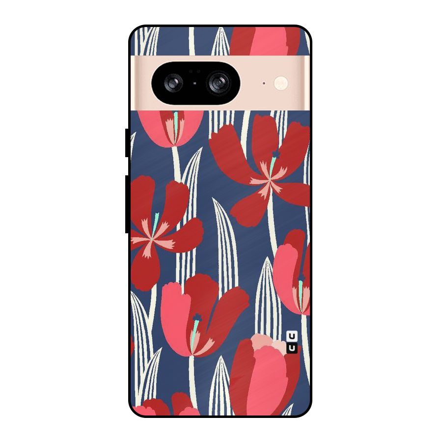 Artistic Tulips Metal Back Case for Google Pixel 8