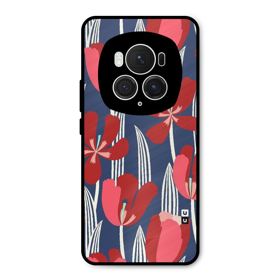 Artistic Tulips Metal Back Case for Honor Magic6 Pro