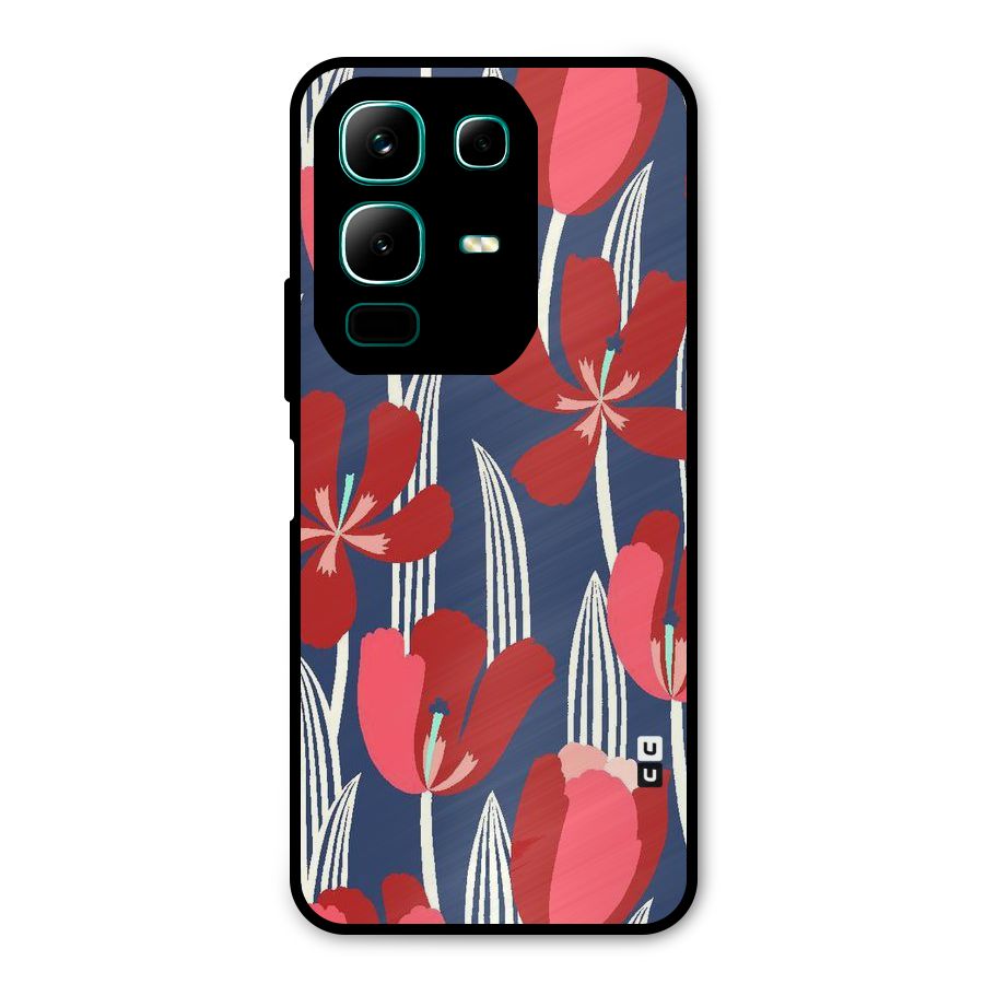 Artistic Tulips Metal Back Case for Infinix Note 50x