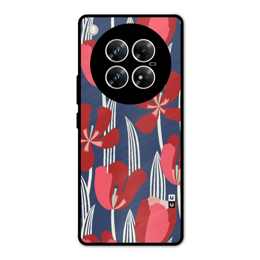 Artistic Tulips Metal Back Case for Infinix Zero 40 5G
