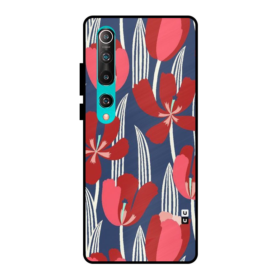 Artistic Tulips Metal Back Case for Mi 10