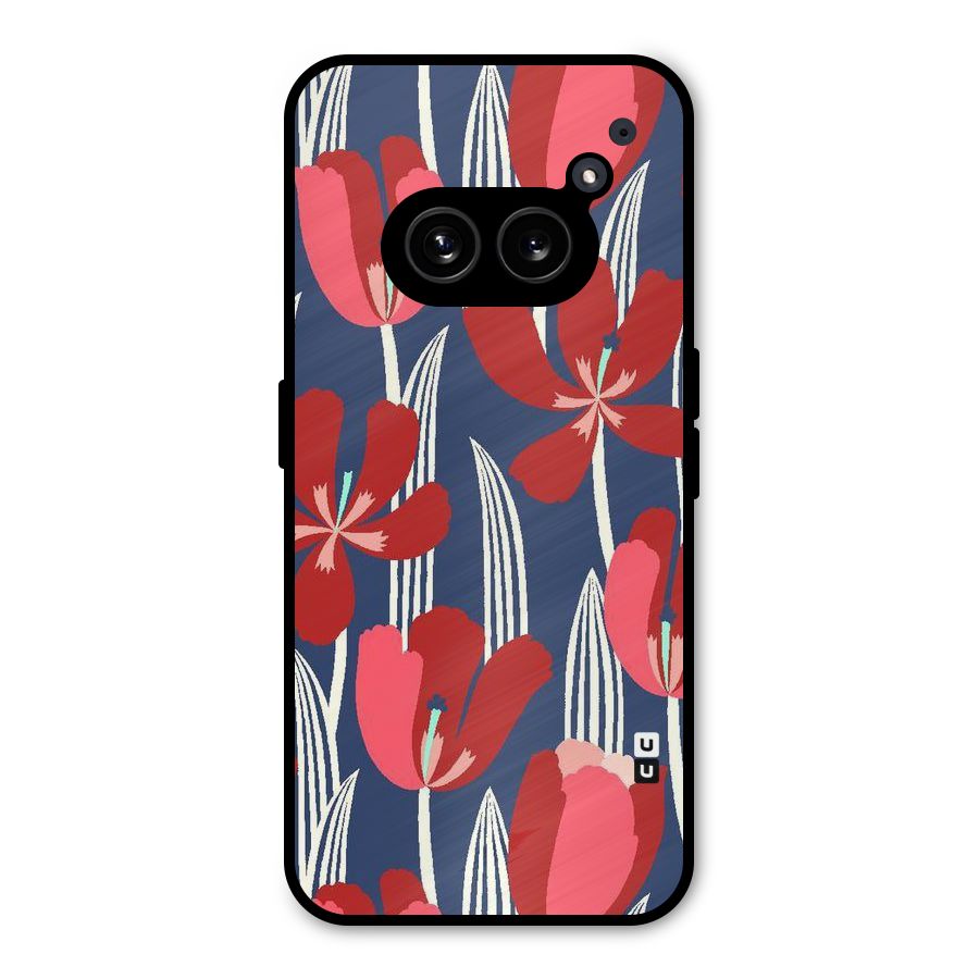 Artistic Tulips Metal Back Case for Nothing Phone 2a Plus