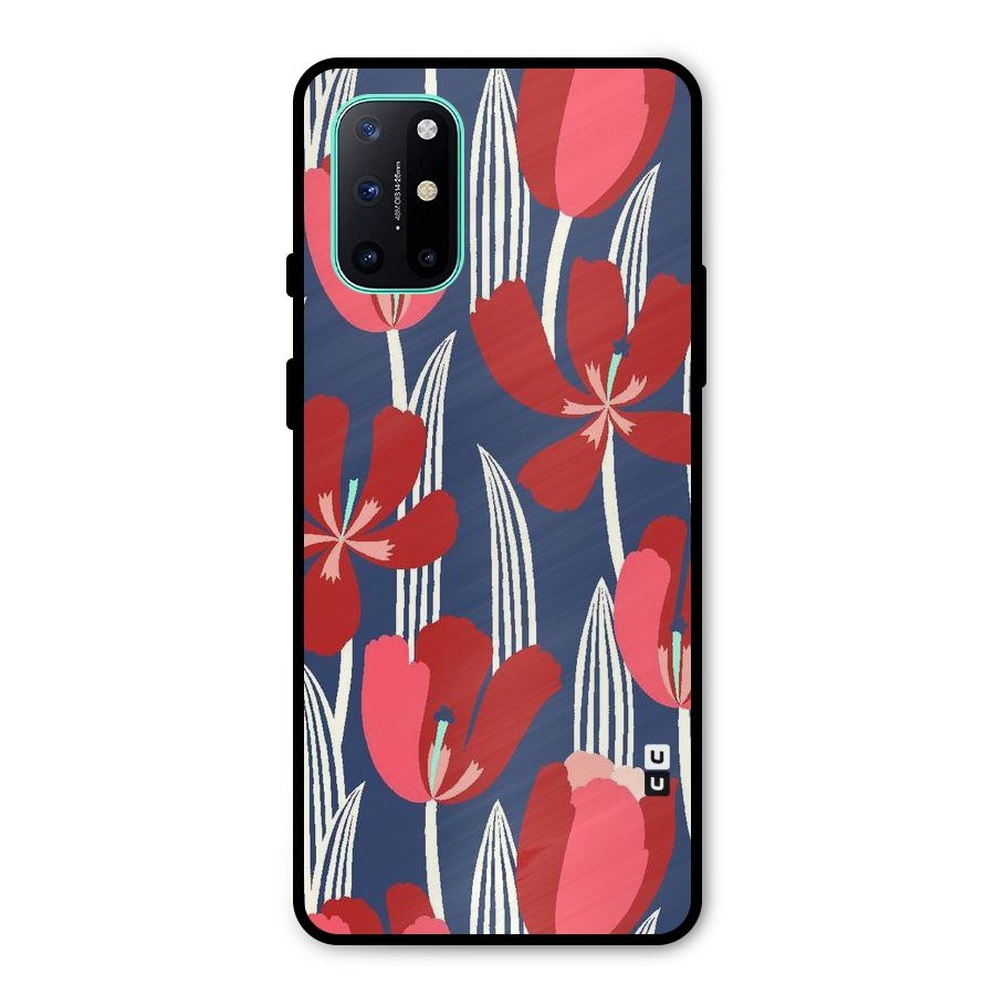 Artistic Tulips Metal Back Case for OnePlus 8T