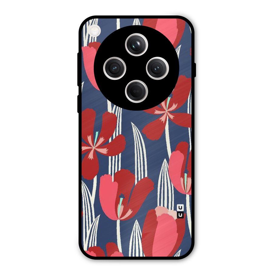 Artistic Tulips Metal Back Case for Oppo Find X8