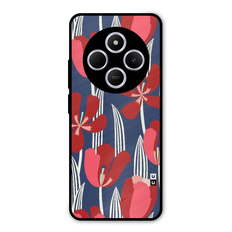 Artistic Tulips Metal Back Case for Poco M7