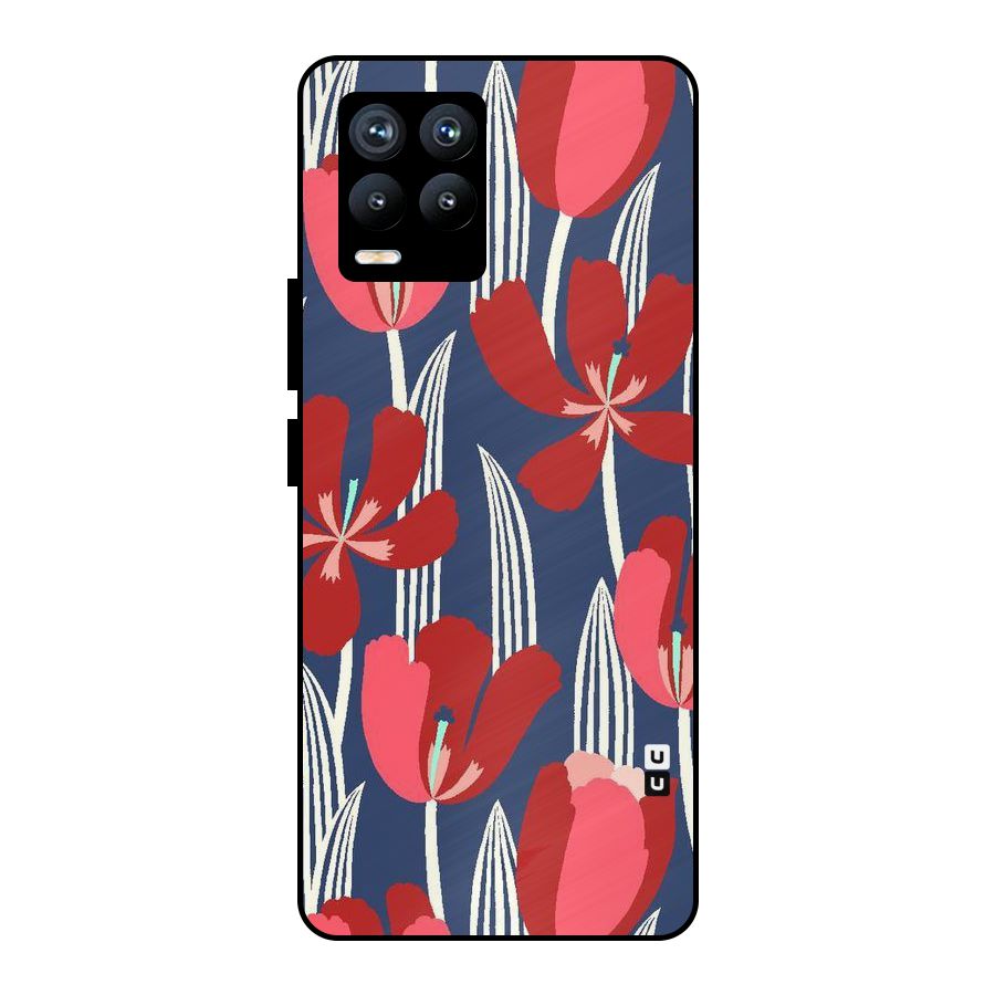 Artistic Tulips Metal Back Case for Realme 8 Pro