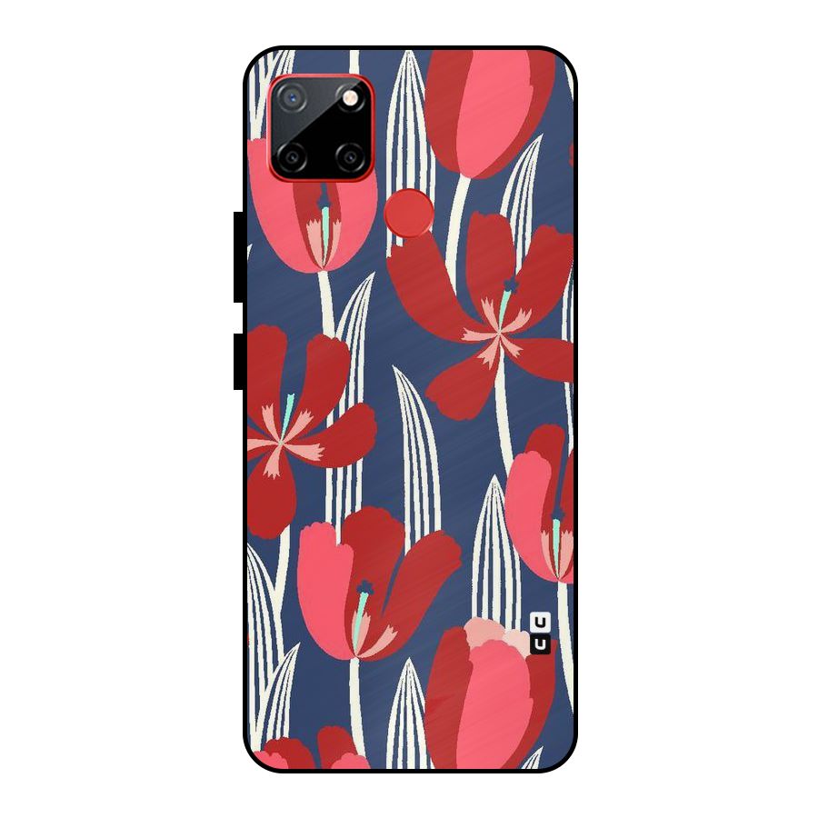 Artistic Tulips Metal Back Case for Realme C12