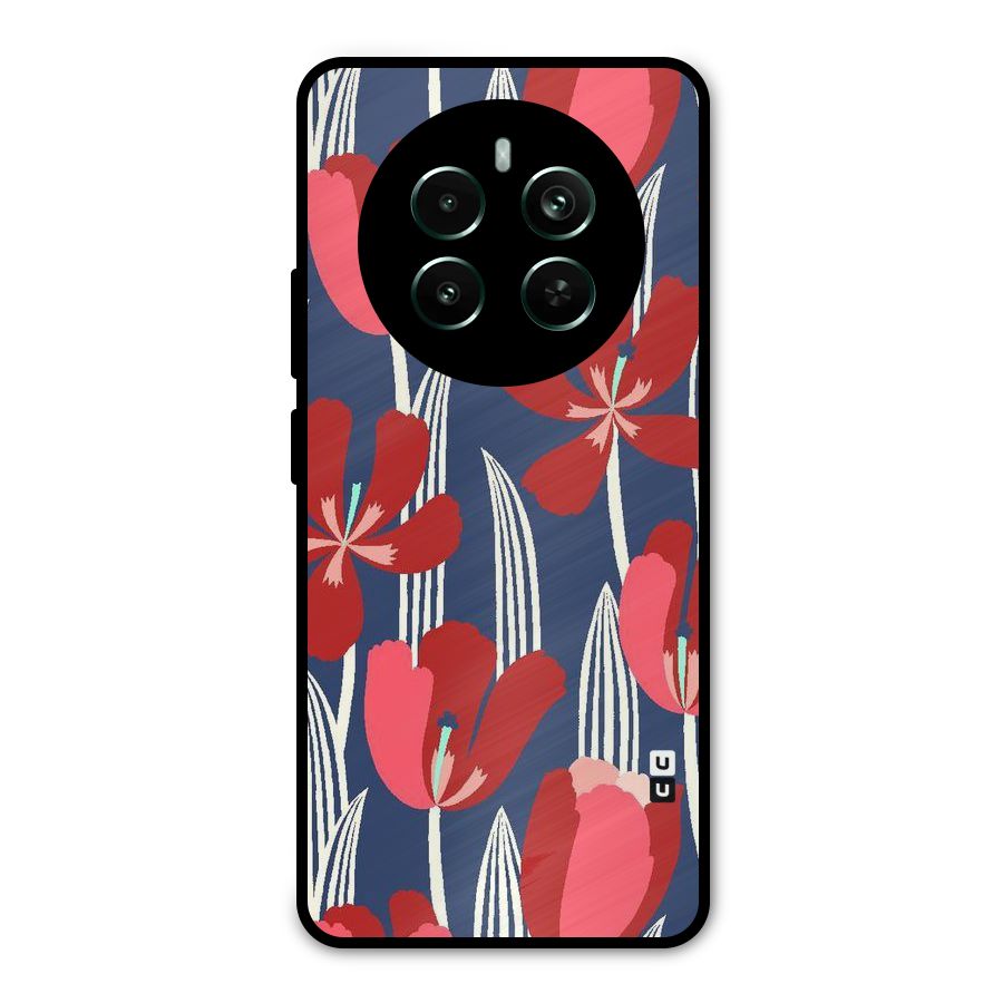 Artistic Tulips Metal Back Case for Realme Narzo 70 Pro
