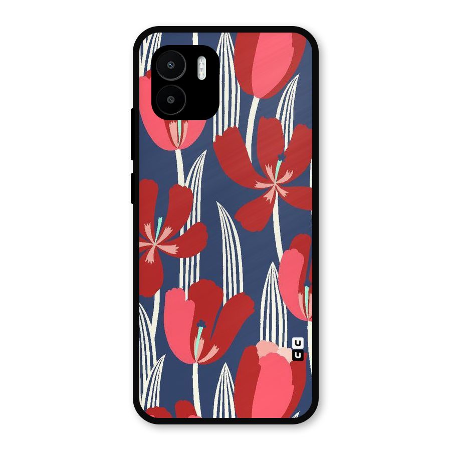 Artistic Tulips Metal Back Case for Redmi A2