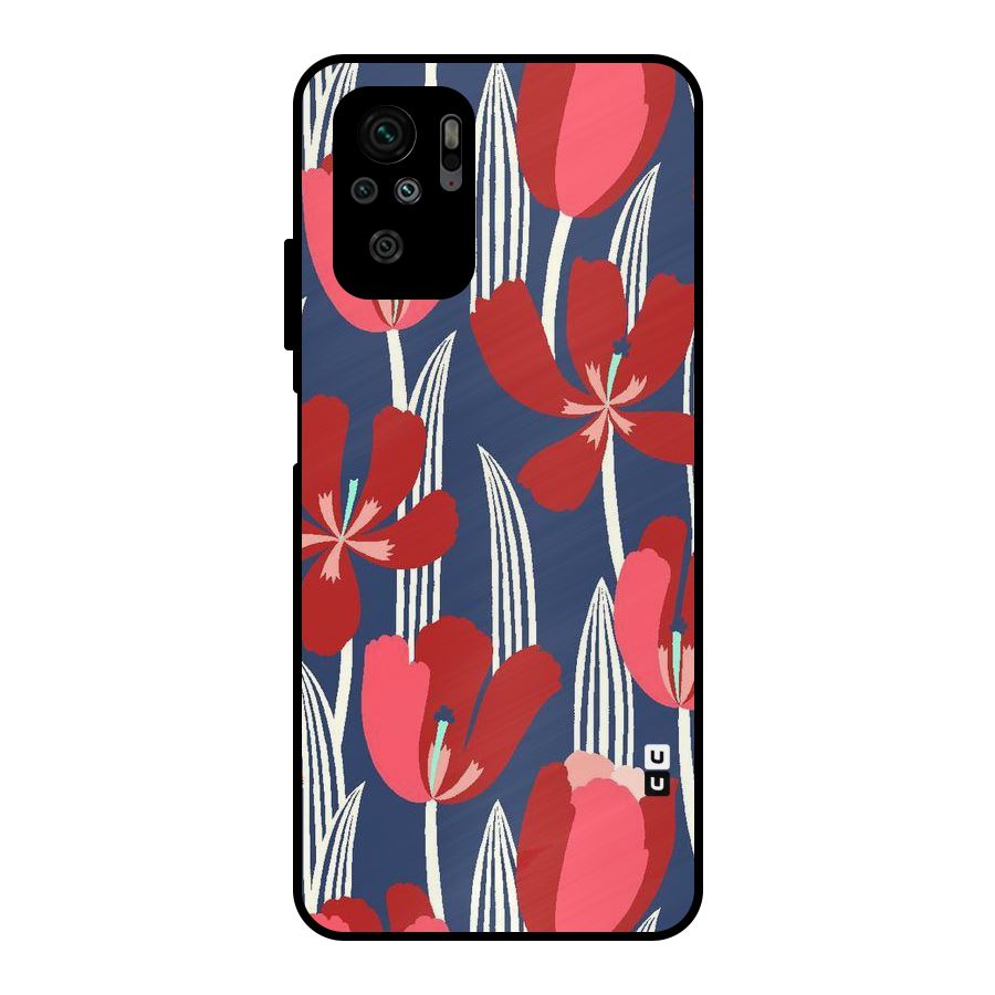 Artistic Tulips Metal Back Case for Redmi Note 10S