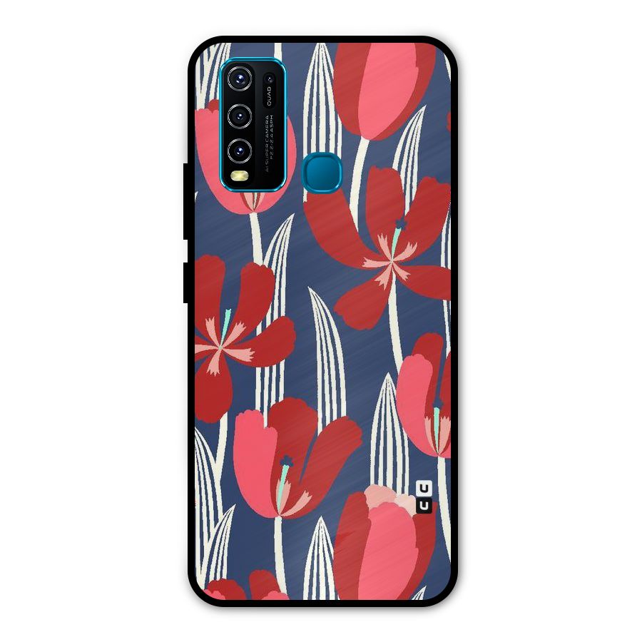 Artistic Tulips Metal Back Case for Vivo Y50