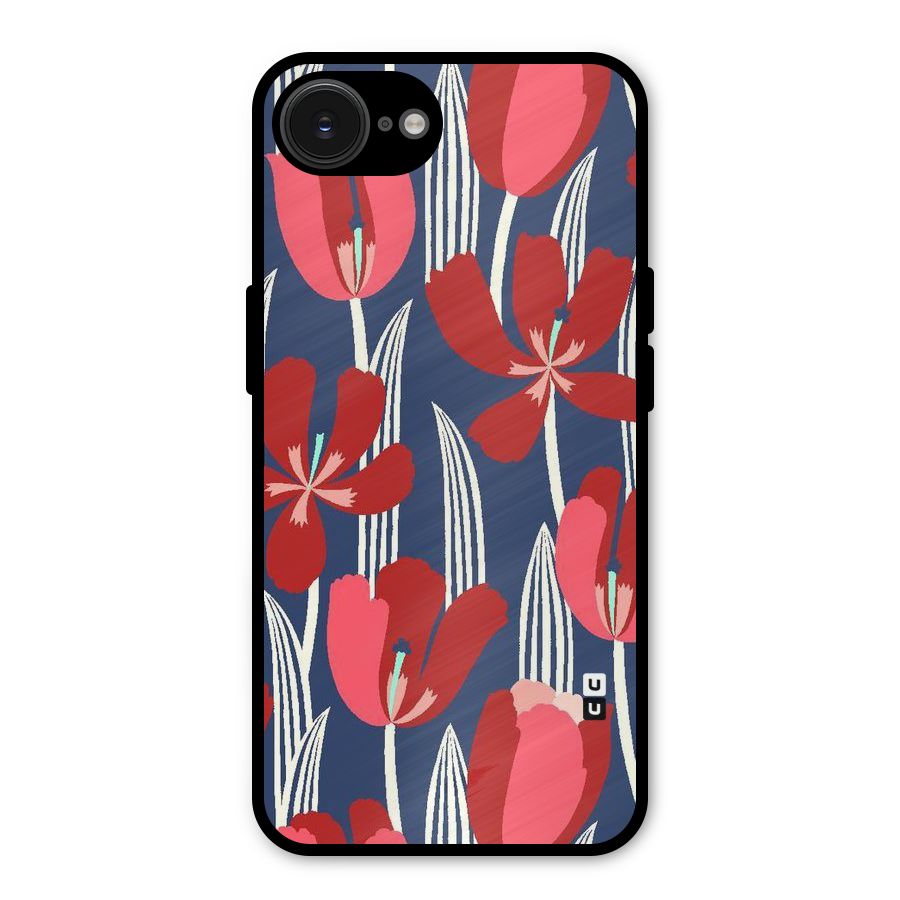 Artistic Tulips Metal Back Case for iPhone 16e