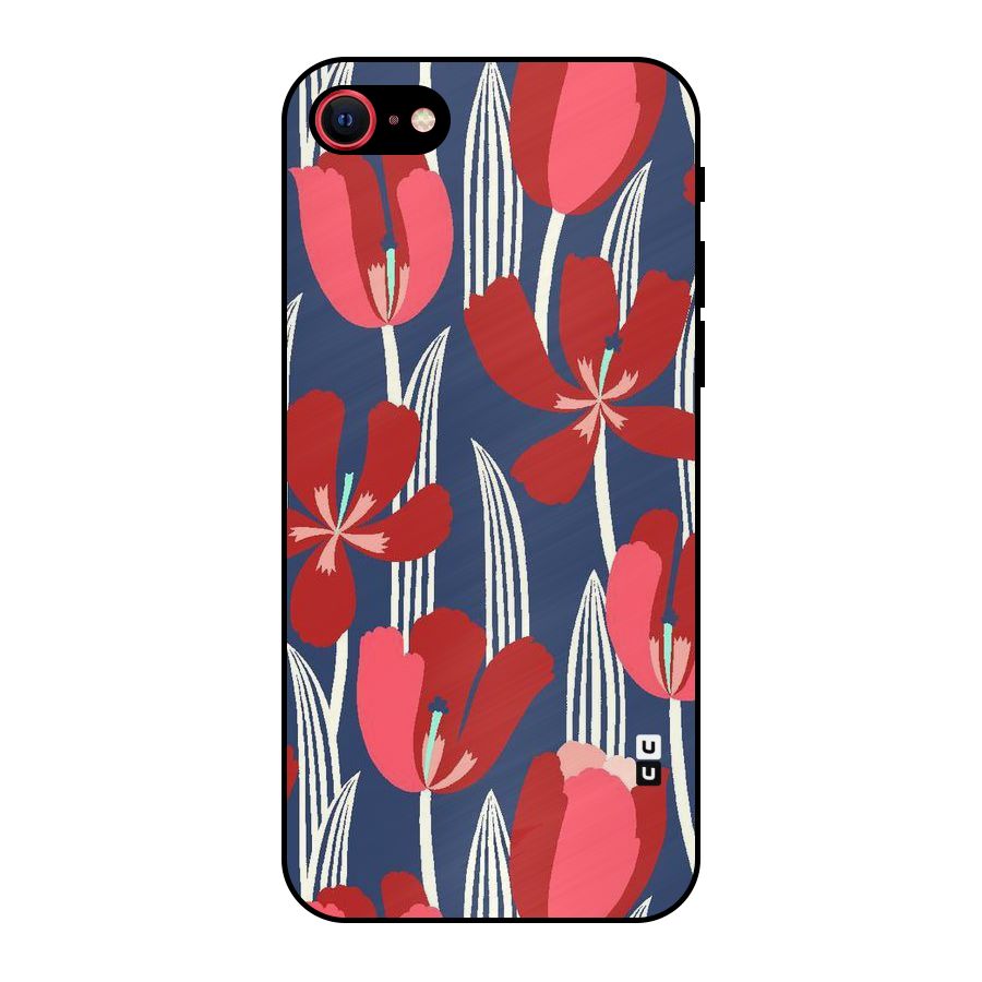 Artistic Tulips Metal Back Case for iPhone 7