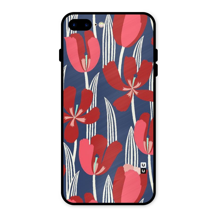 Artistic Tulips Metal Back Case for iPhone 7 Plus