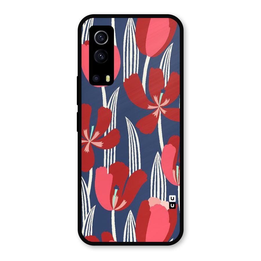 Artistic Tulips Metal Back Case for iQOO Z3
