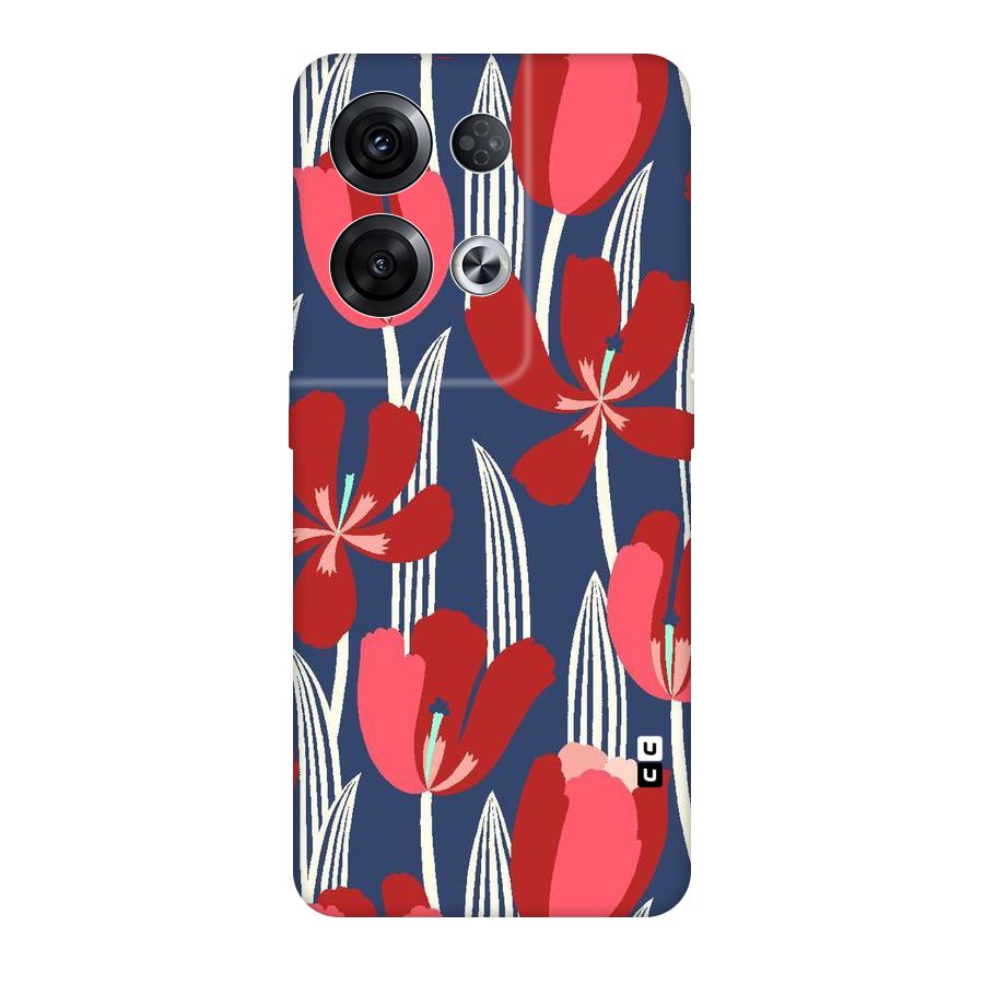 Artistic Tulips Original Polycarbonate Back Case for Oppo Reno8 Pro 5G