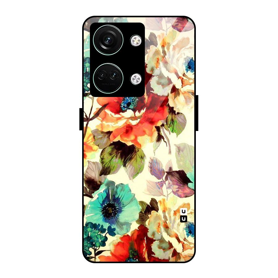 Artsy Bloom Flower Glass Back Case for Oneplus Nord 3