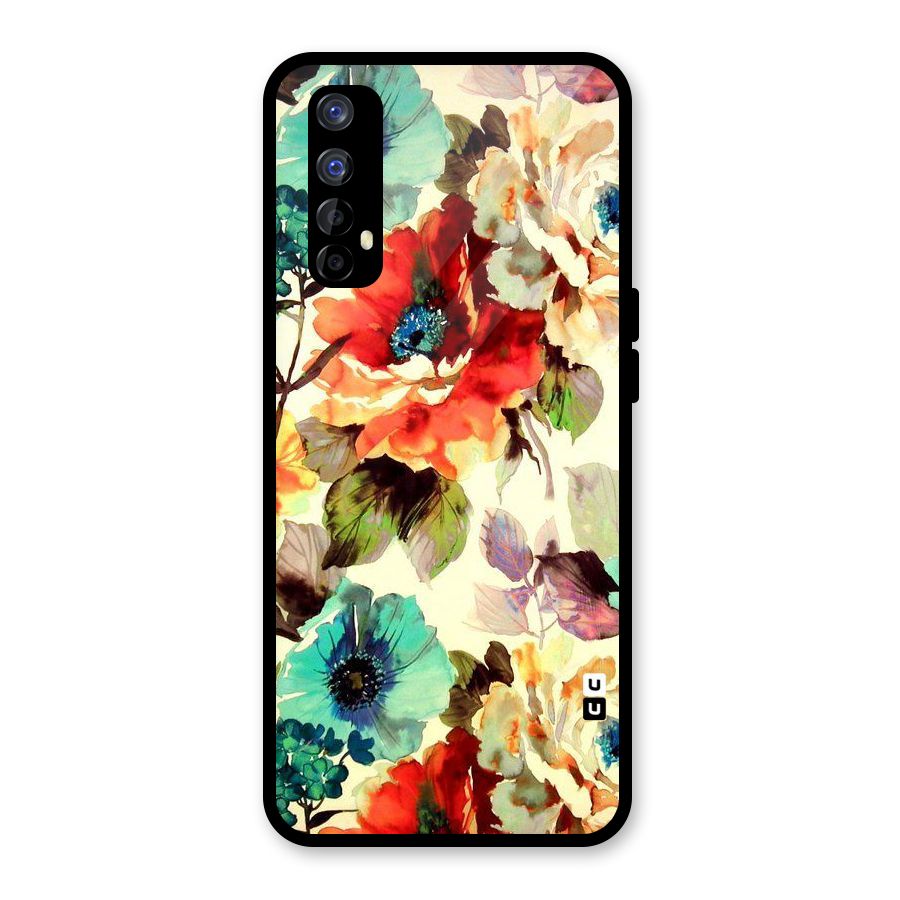 Artsy Bloom Flower Glass Back Case for Realme Narzo 20 Pro