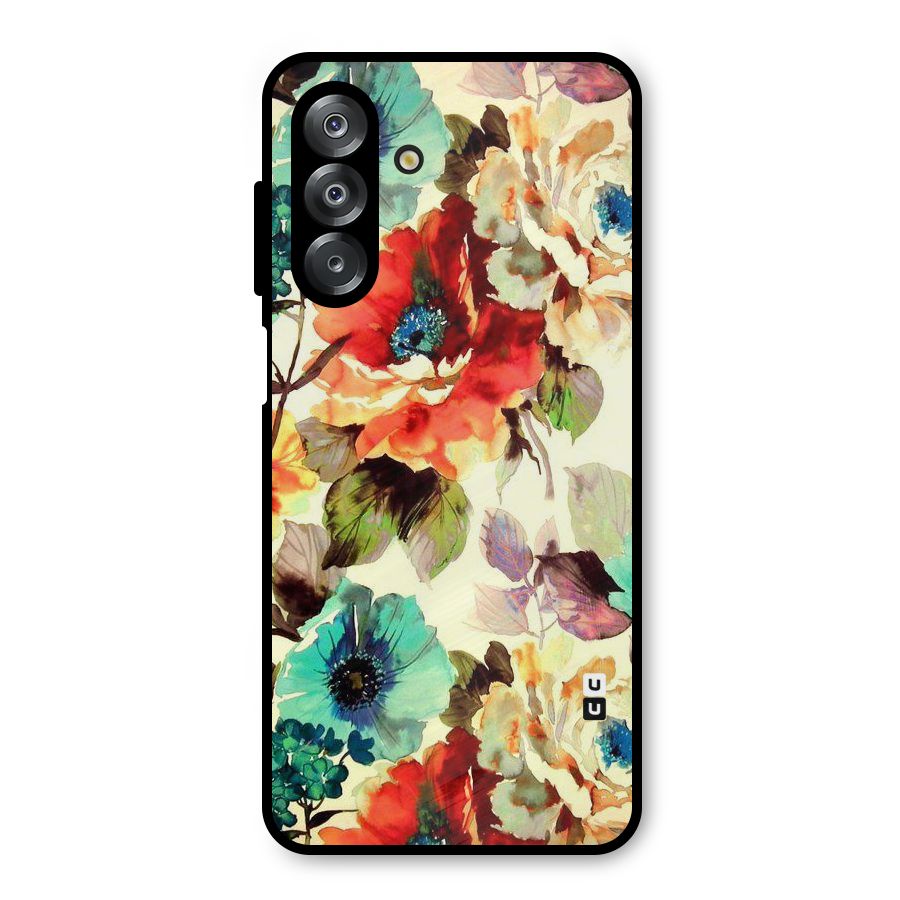 Artsy Bloom Flower Metal Back Case for Galaxy A26