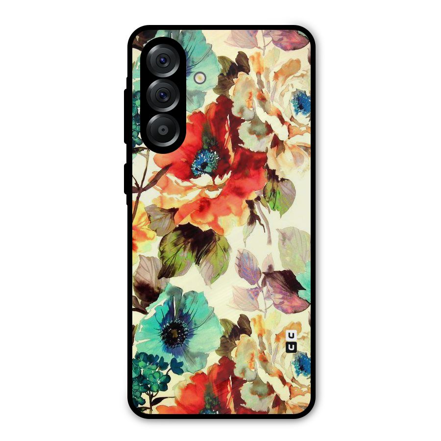 Artsy Bloom Flower Metal Back Case for Galaxy A36