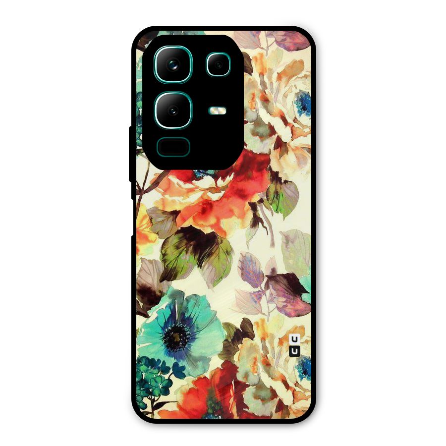 Artsy Bloom Flower Metal Back Case for Infinix Note 50x
