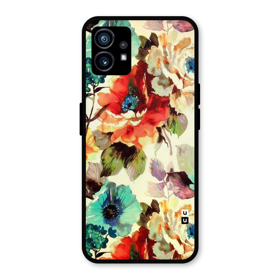 Artsy Bloom Flower Metal Back Case for Nothing Phone 1