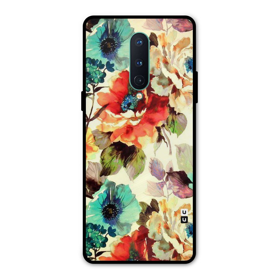 Artsy Bloom Flower Metal Back Case for OnePlus 8