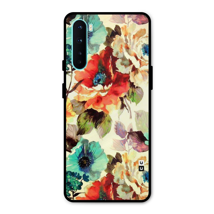 Artsy Bloom Flower Metal Back Case for OnePlus Nord