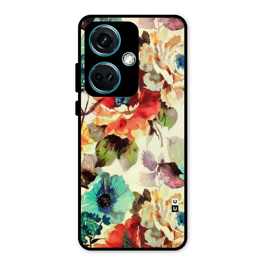 Artsy Bloom Flower Metal Back Case for OnePlus Nord CE 3 5G