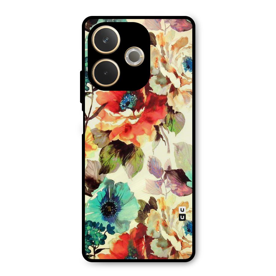 Artsy Bloom Flower Metal Back Case for Oppo A5 Pro