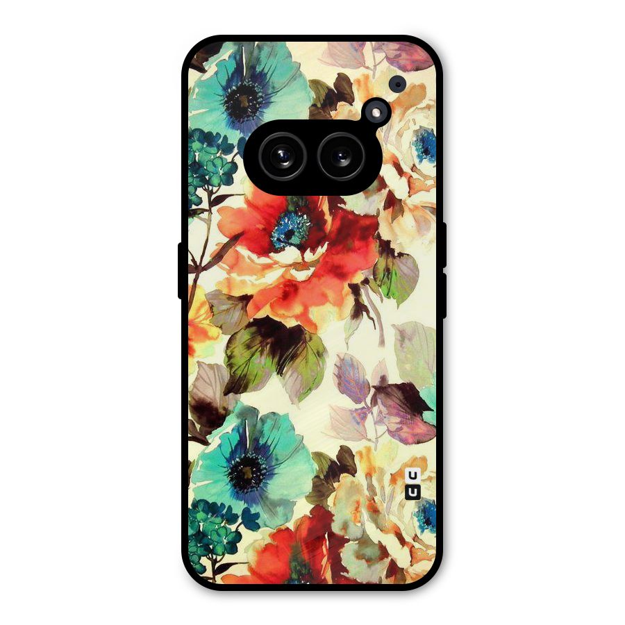 Artsy Bloom Flower Metal Back Case for Nothing Phone 2a