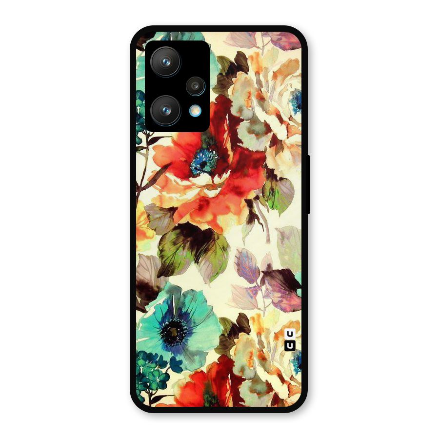 Artsy Bloom Flower Metal Back Case for Realme 9 Pro Plus 5G