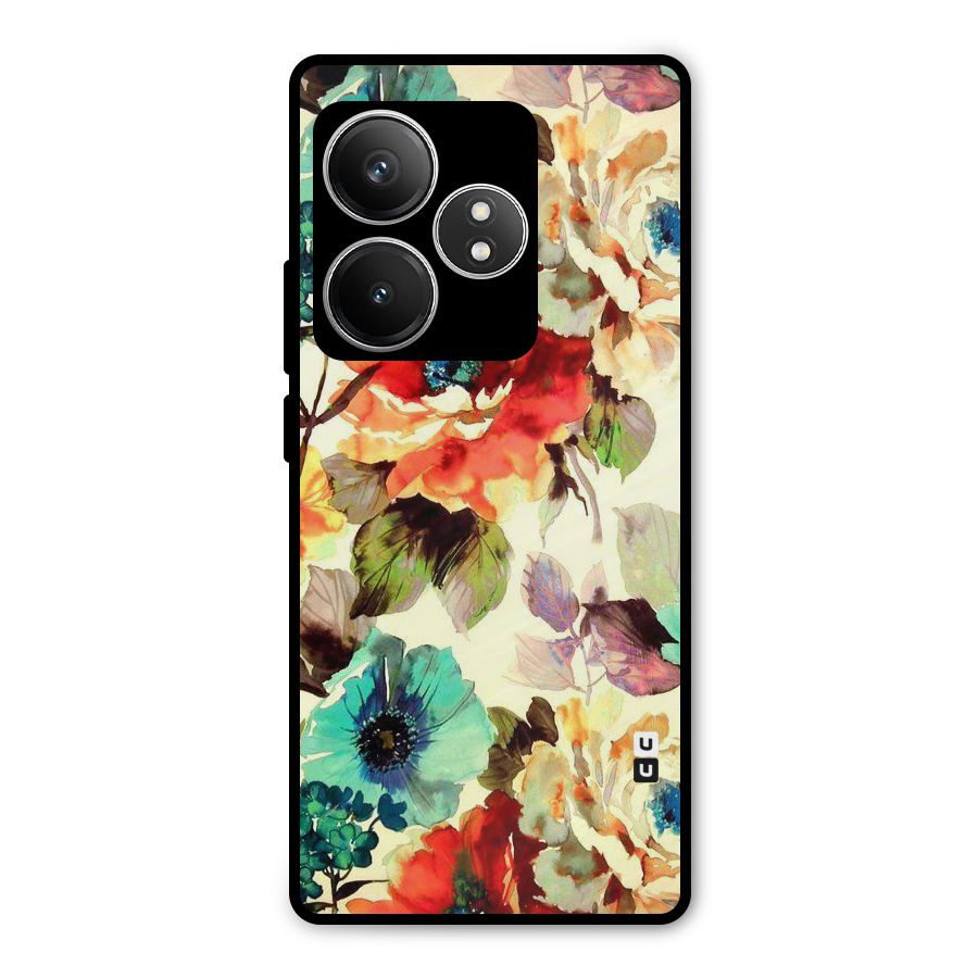Artsy Bloom Flower Metal Back Case for Realme GT 6T