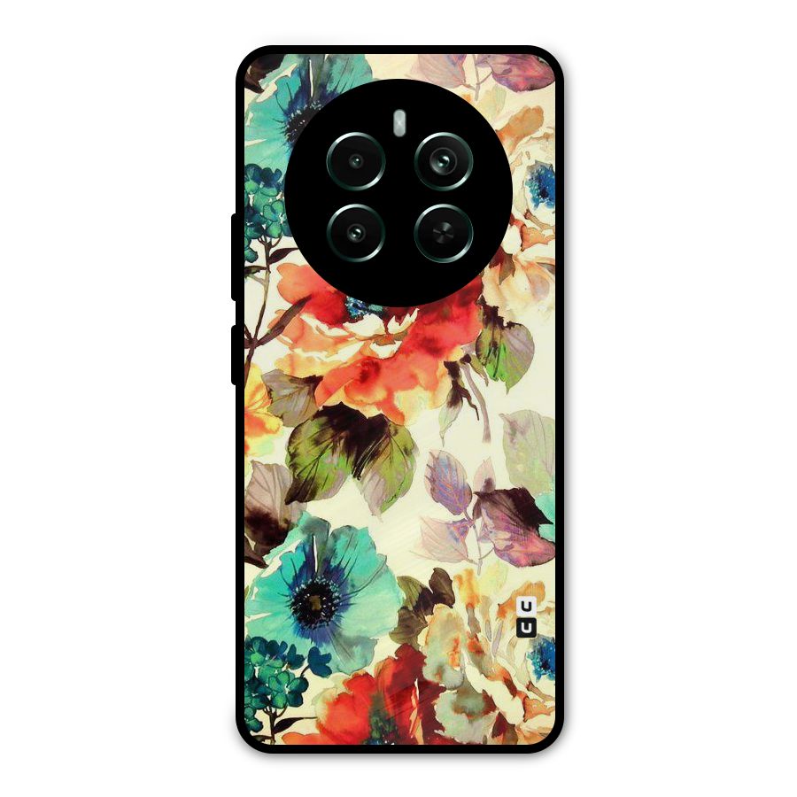 Artsy Bloom Flower Metal Back Case for Realme Narzo 70 Pro