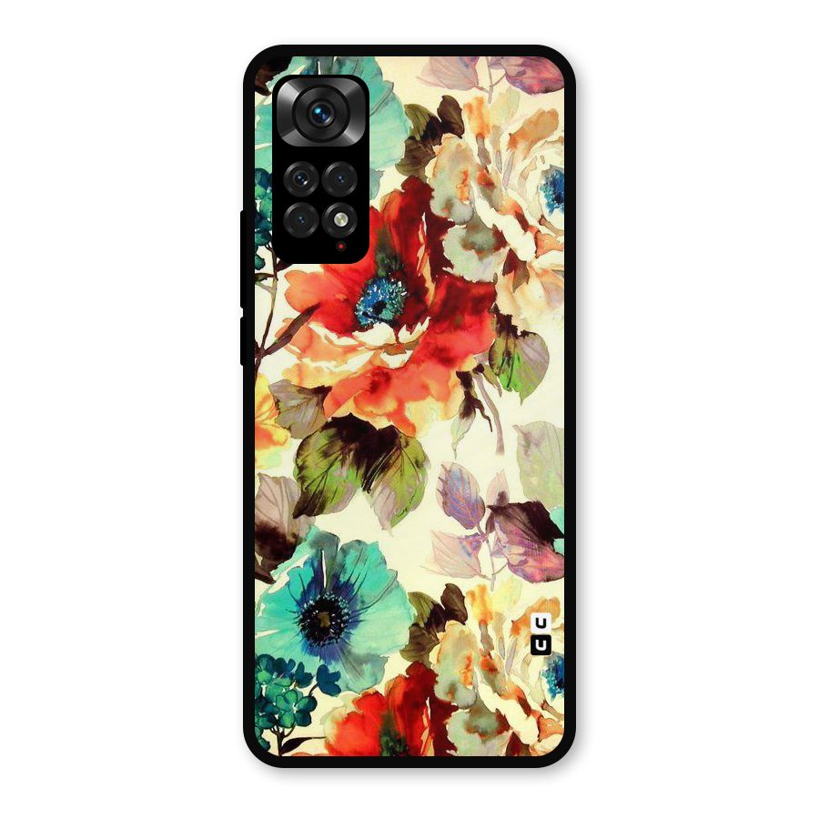 Artsy Bloom Flower Metal Back Case for Redmi Note 11s