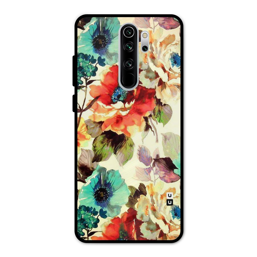 Artsy Bloom Flower Metal Back Case for Redmi Note 8 Pro