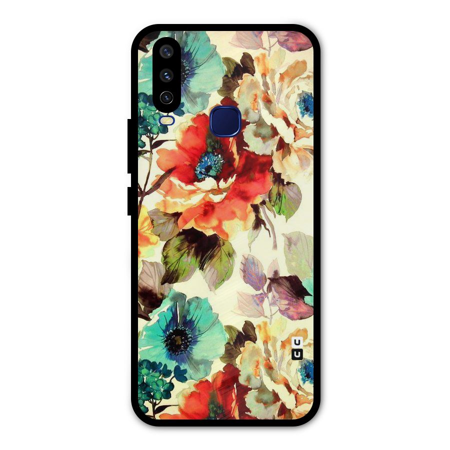 Artsy Bloom Flower Metal Back Case for Vivo Y15