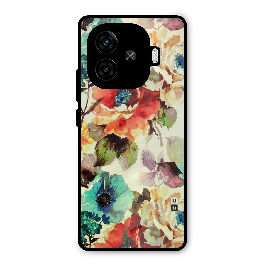 Artsy Bloom Flower Metal Back Case for iQOO Neo 10R