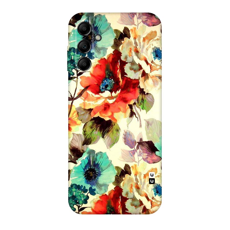 Artsy Bloom Flower Original Polycarbonate Back Case for Galaxy A14 5G
