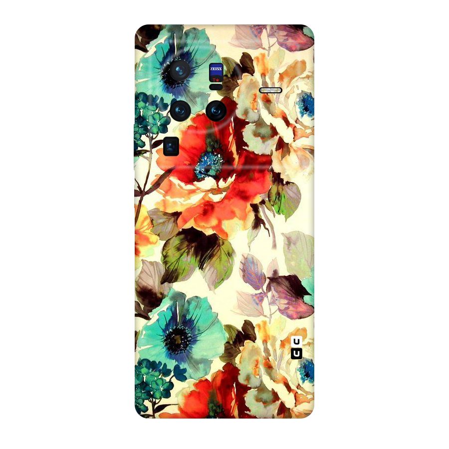 Artsy Bloom Flower Original Polycarbonate Back Case for Vivo X80