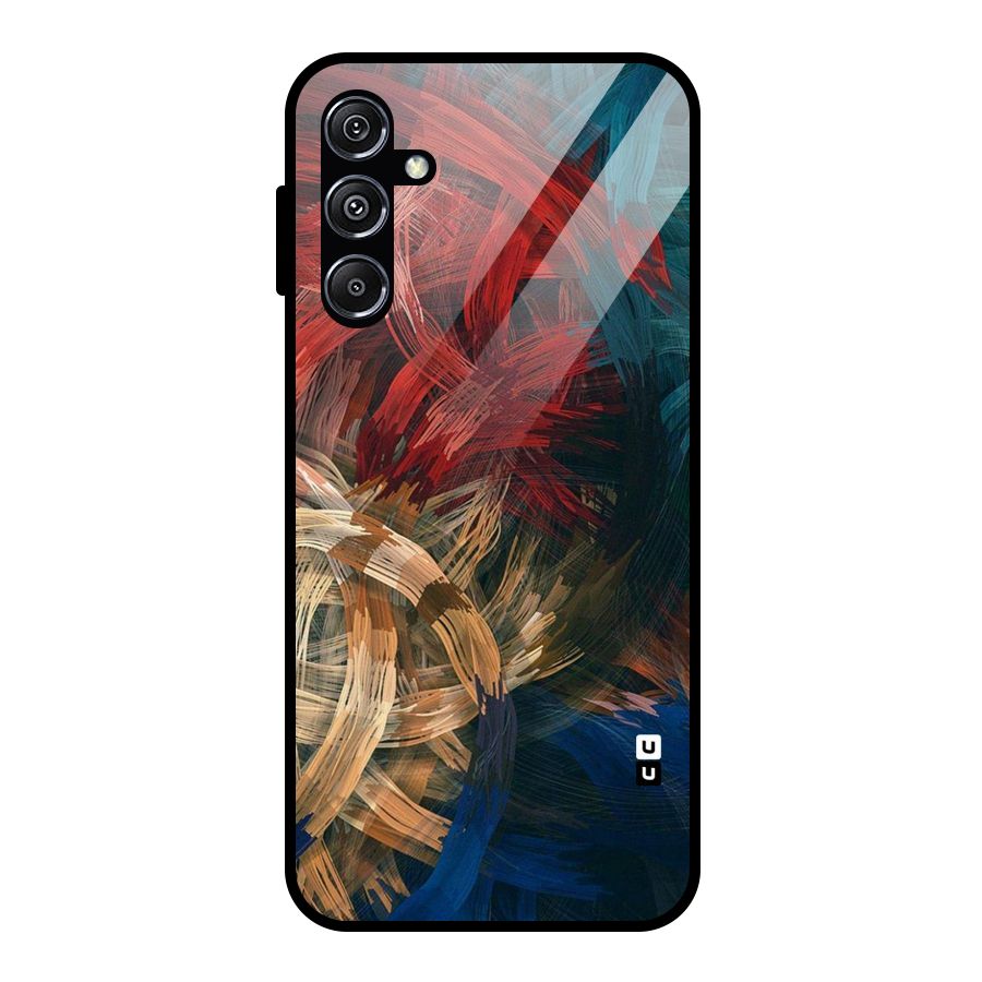 Artsy Colors Glass Back Case for Galaxy M34 5G