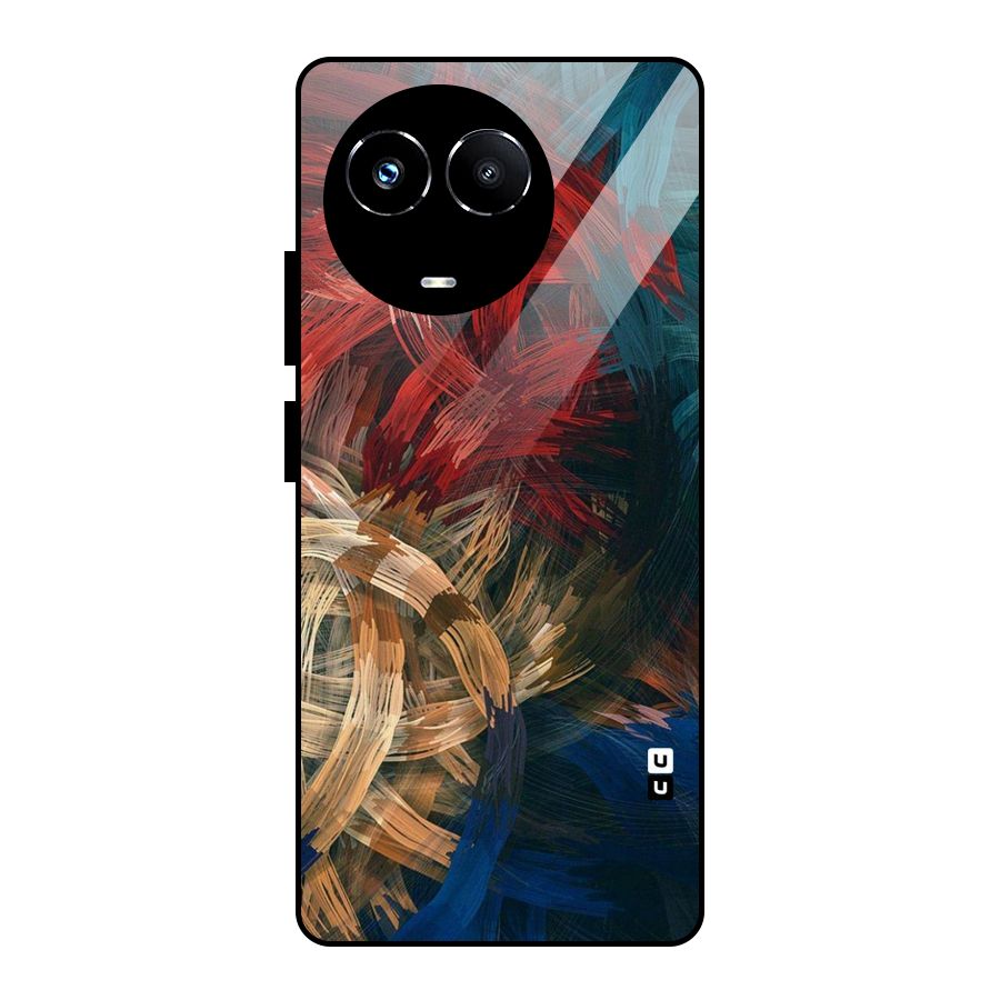 Artsy Colors Glass Back Case for Realme 11X