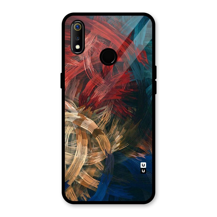 Artsy Colors Glass Back Case for Realme 3i