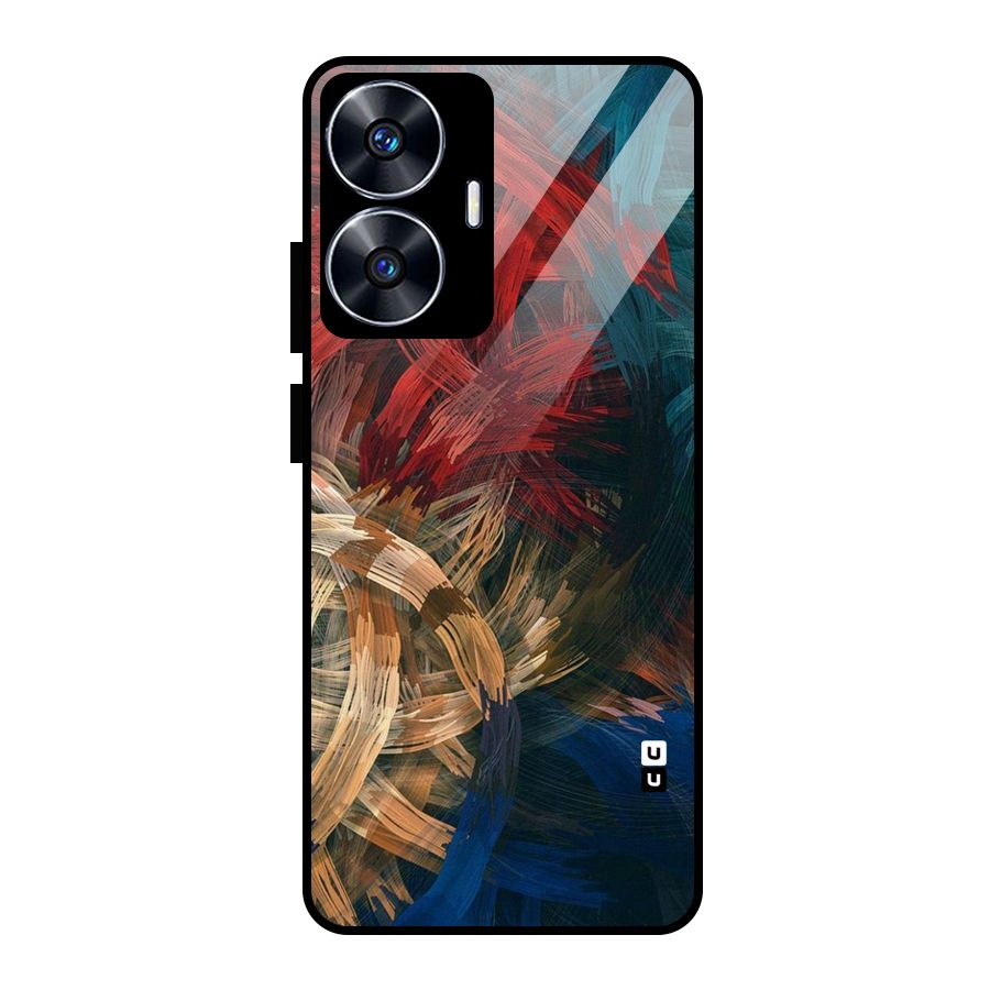 Artsy Colors Glass Back Case for Realme Narzo N55