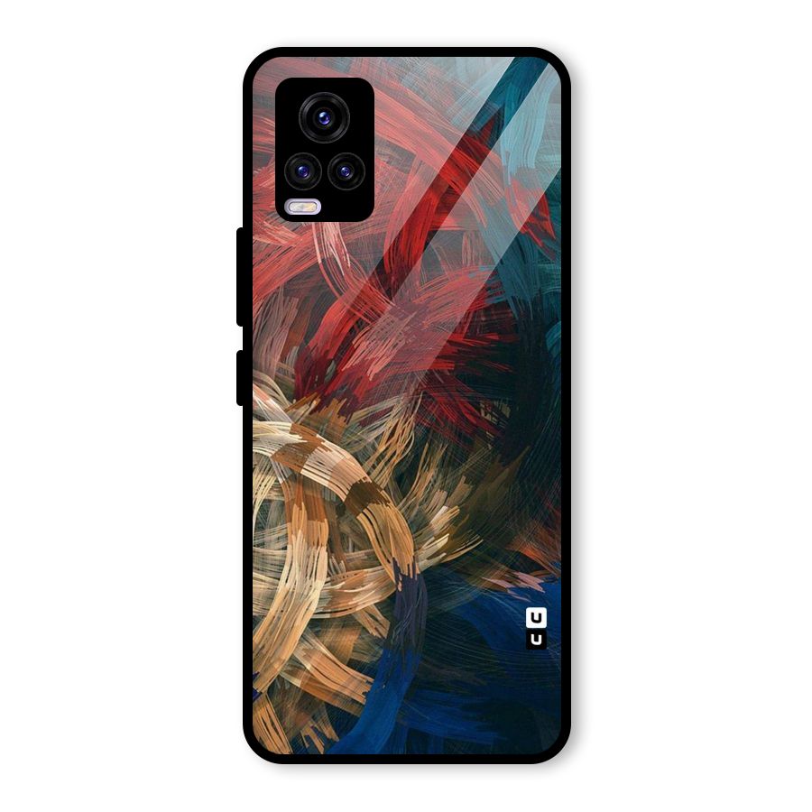 Artsy Colors Glass Back Case for Vivo V20 2021