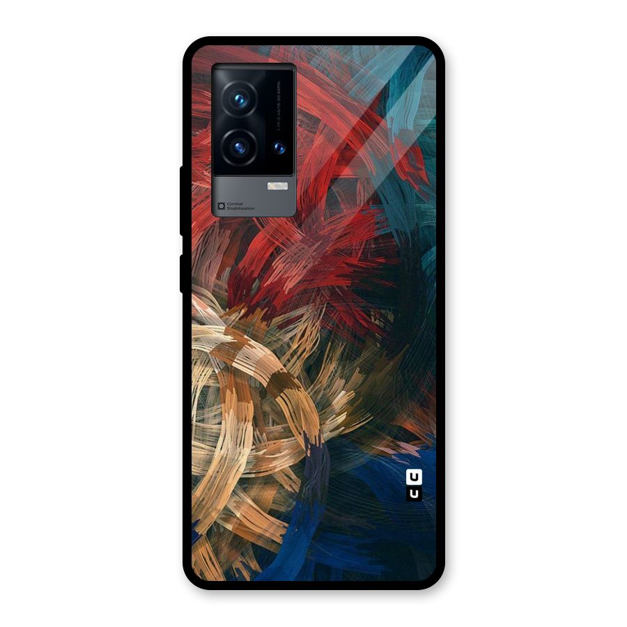 Artsy Colors Glass Back Case for iQOO 9 5G
