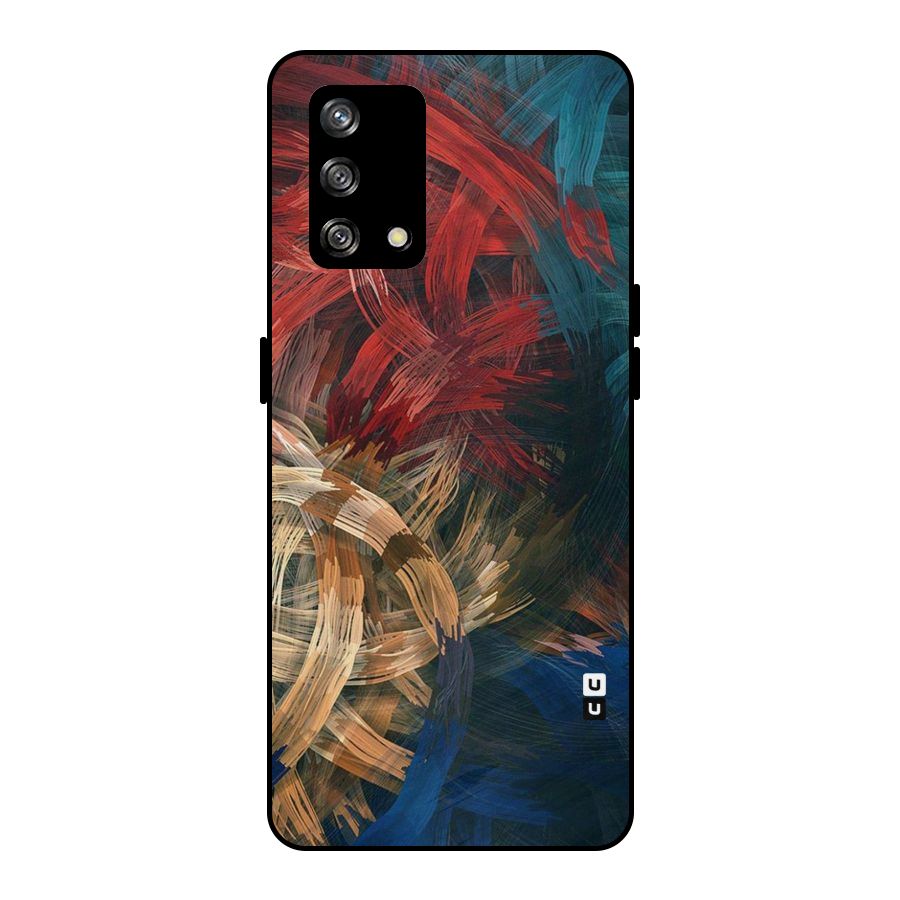 Artsy Colors Metal Back Case for Oppo F19