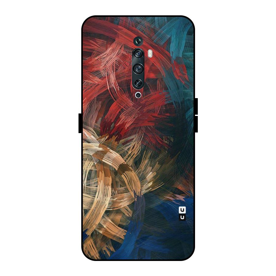 Artsy Colors Metal Back Case for Oppo Reno2 F